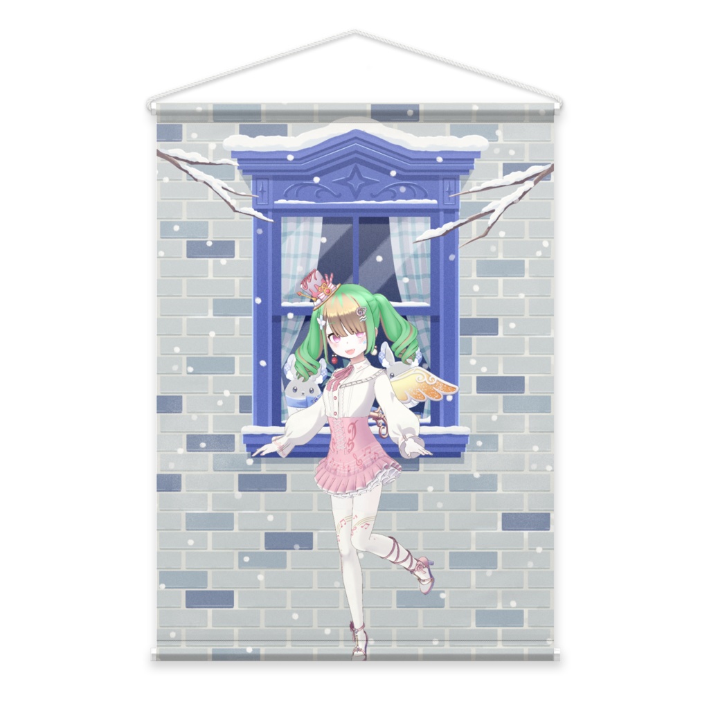 【苺乃たると】12月冬コーデ-タペストリー-G1112