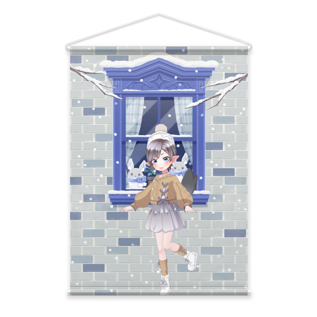 【菫】12月冬コーデ-タペストリー-G1114