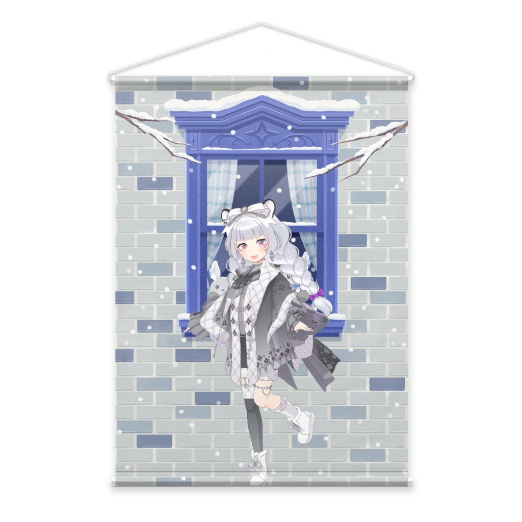 【葎花】12月冬コーデ-タペストリー-G1070