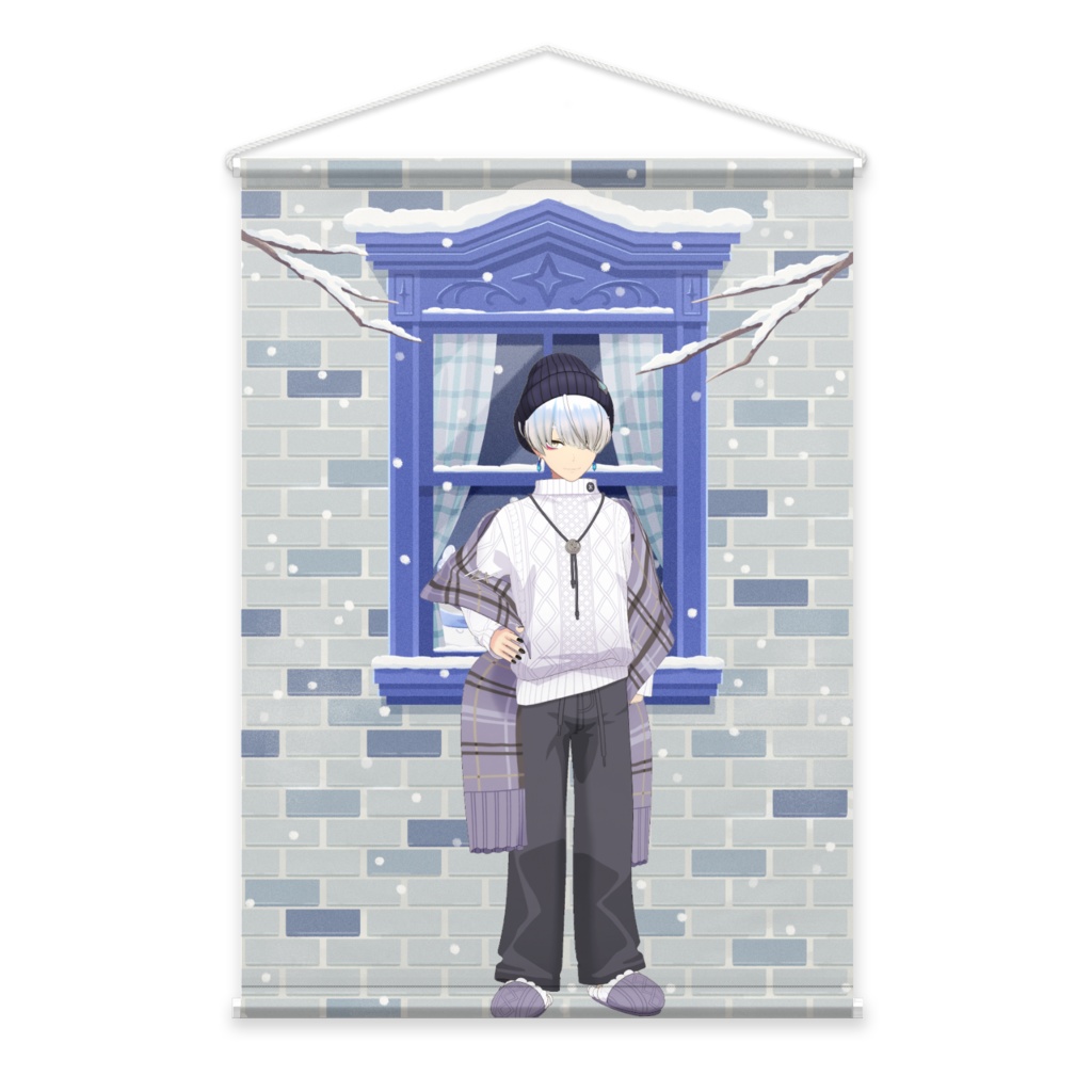 【蒼唯 七詩】12月冬コーデ-タペストリー-G0865