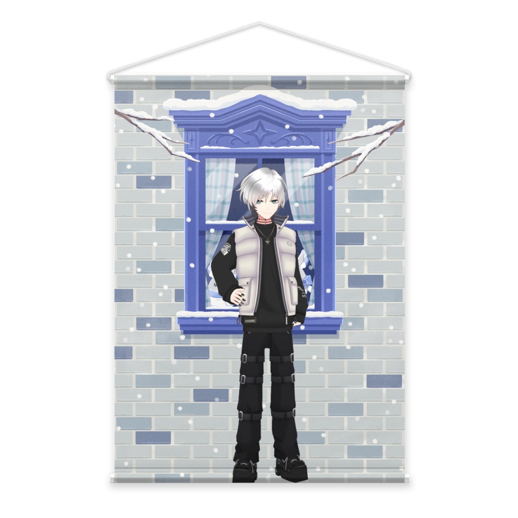 【蒼紫氏】12月冬コーデ-タペストリー-G0864