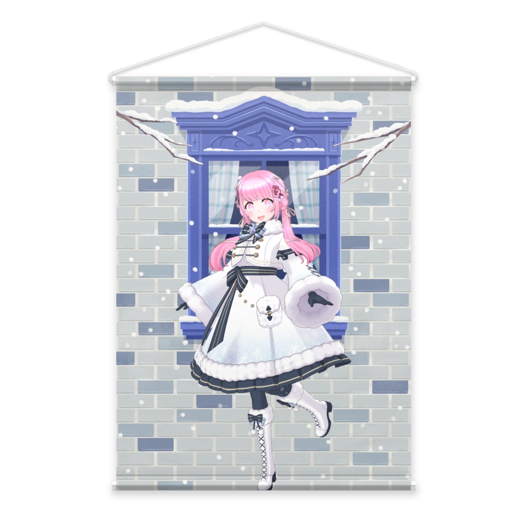 【蓮姫-RENKI-】12月冬コーデ-タペストリー-G1084