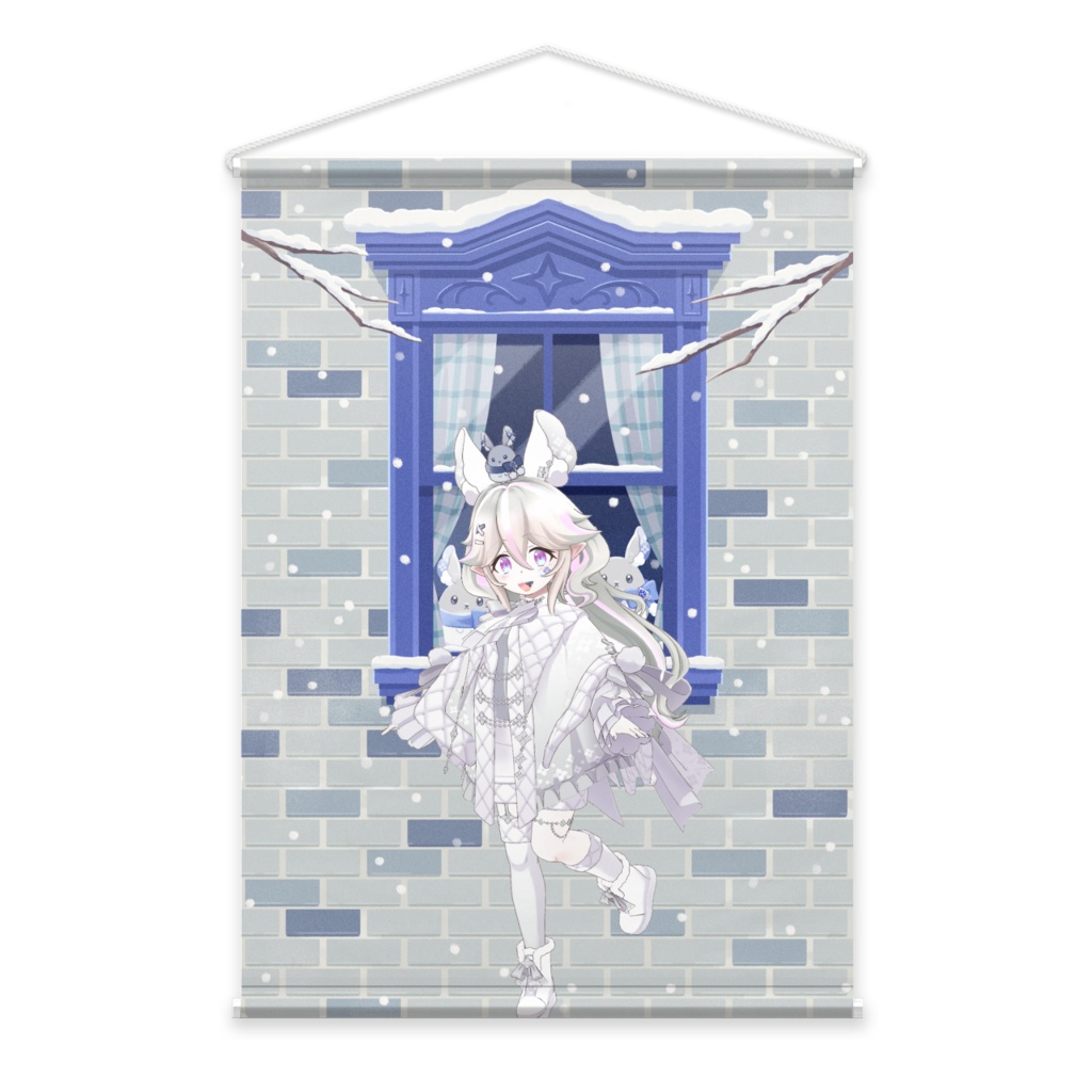 【蘭堂 凛夢】12月冬コーデ-タペストリー-G1069