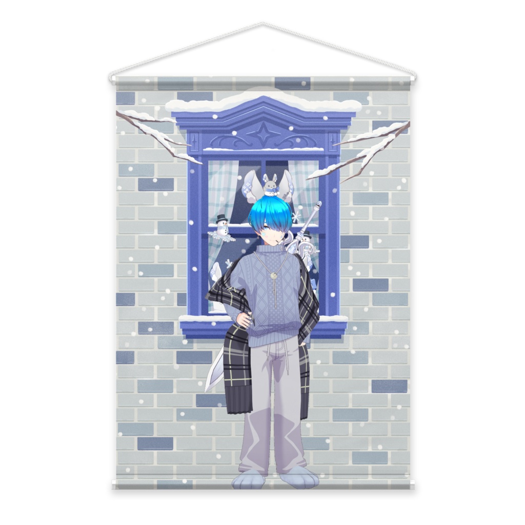 【虚実ヴォイド】12月冬コーデ-タペストリー-G0647