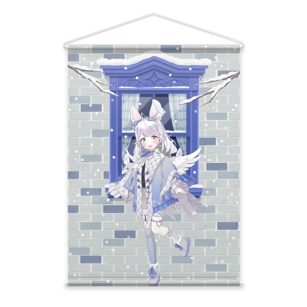 【虹の彼方　にじ】12月冬コーデ-タペストリー-G0922