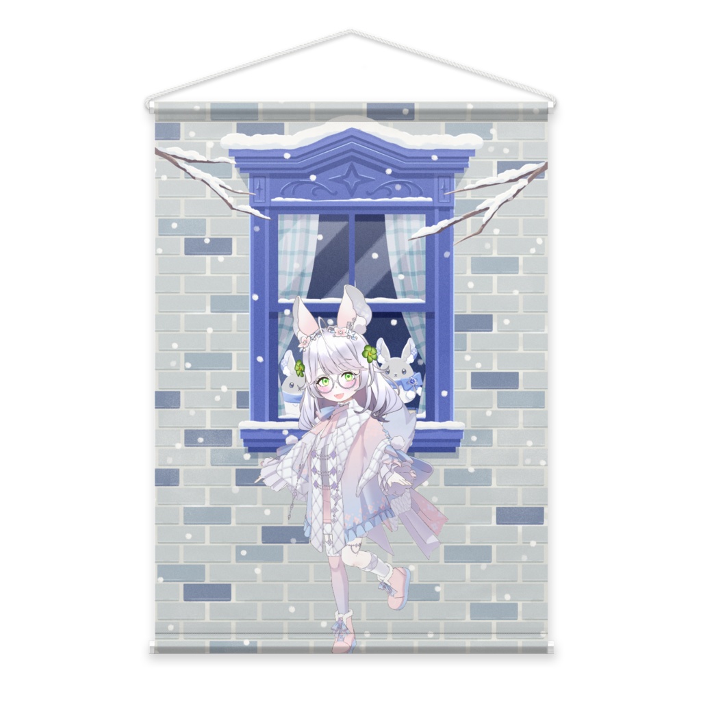 【訪灯 蛍】12月冬コーデ-タペストリー-G1001