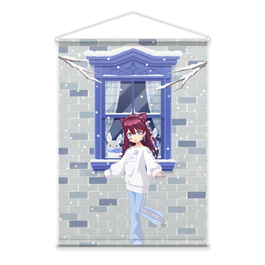 【姫宮朔夜】12月冬コーデ-タペストリー-G0973