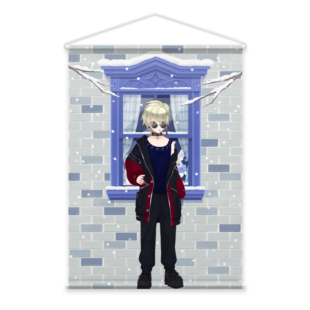 【雷 -Lie-】12月冬コーデ-タペストリー-G1066