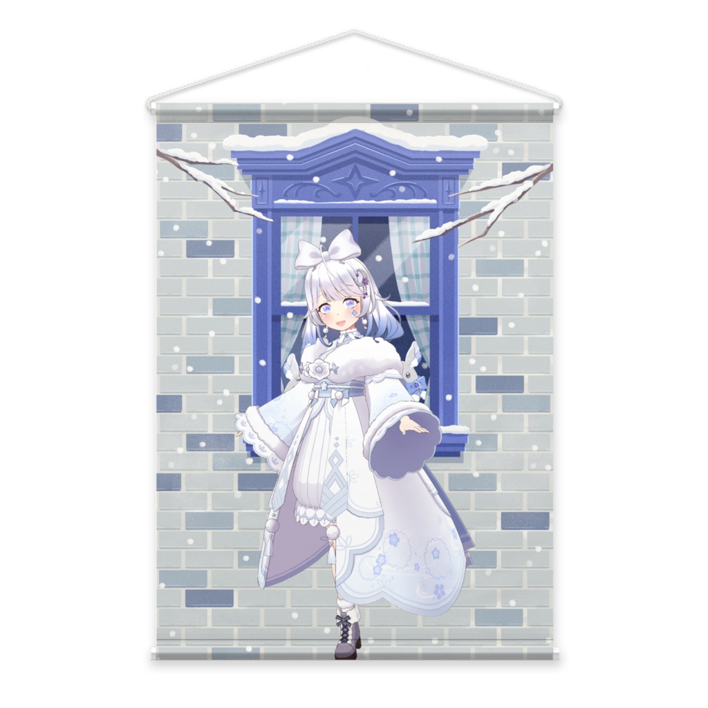 【霧崎璃愛】12月冬コーデ-タペストリー-G1022