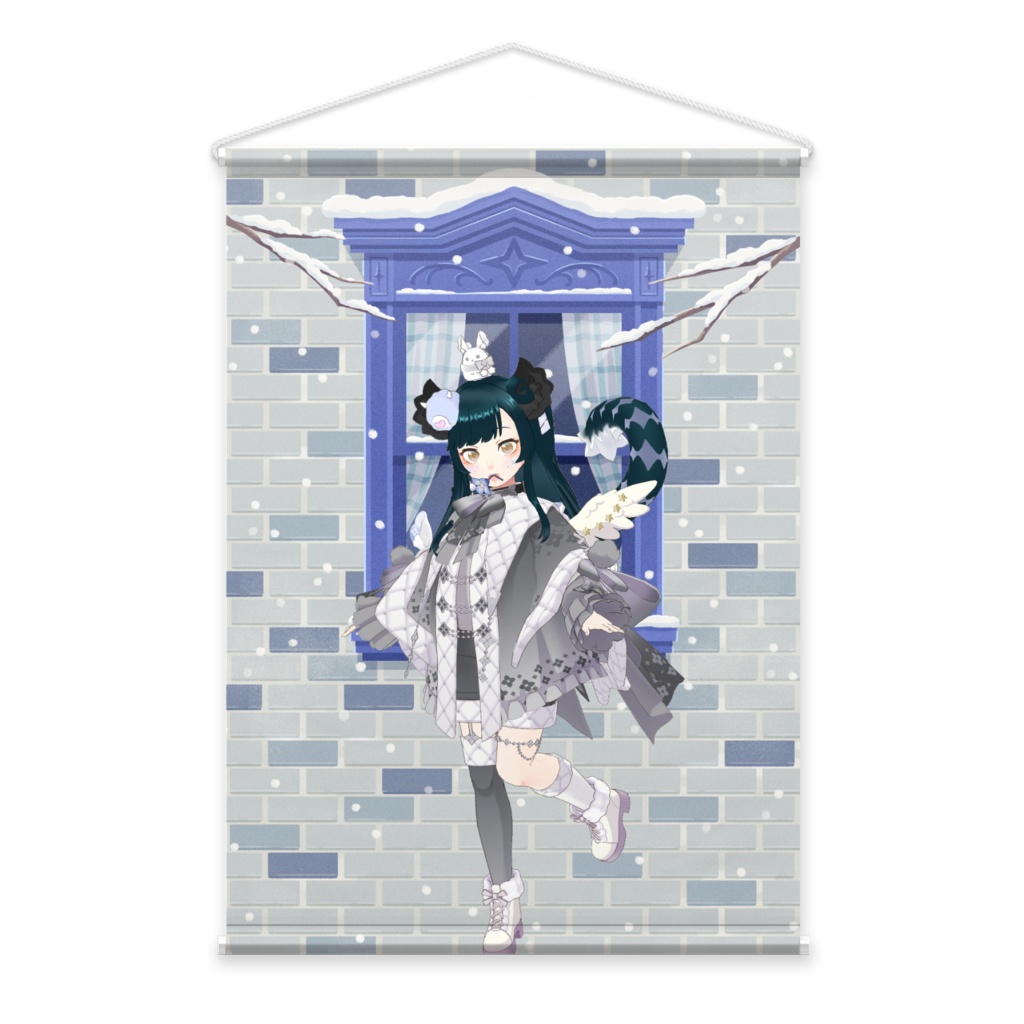 【高城(たかしろ)】12月冬コーデ-タペストリー-G0708