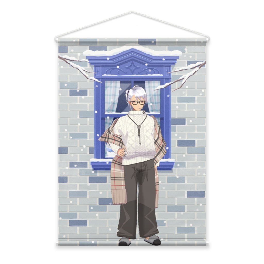 【高梨湊】12月冬コーデ-タペストリー-G0709