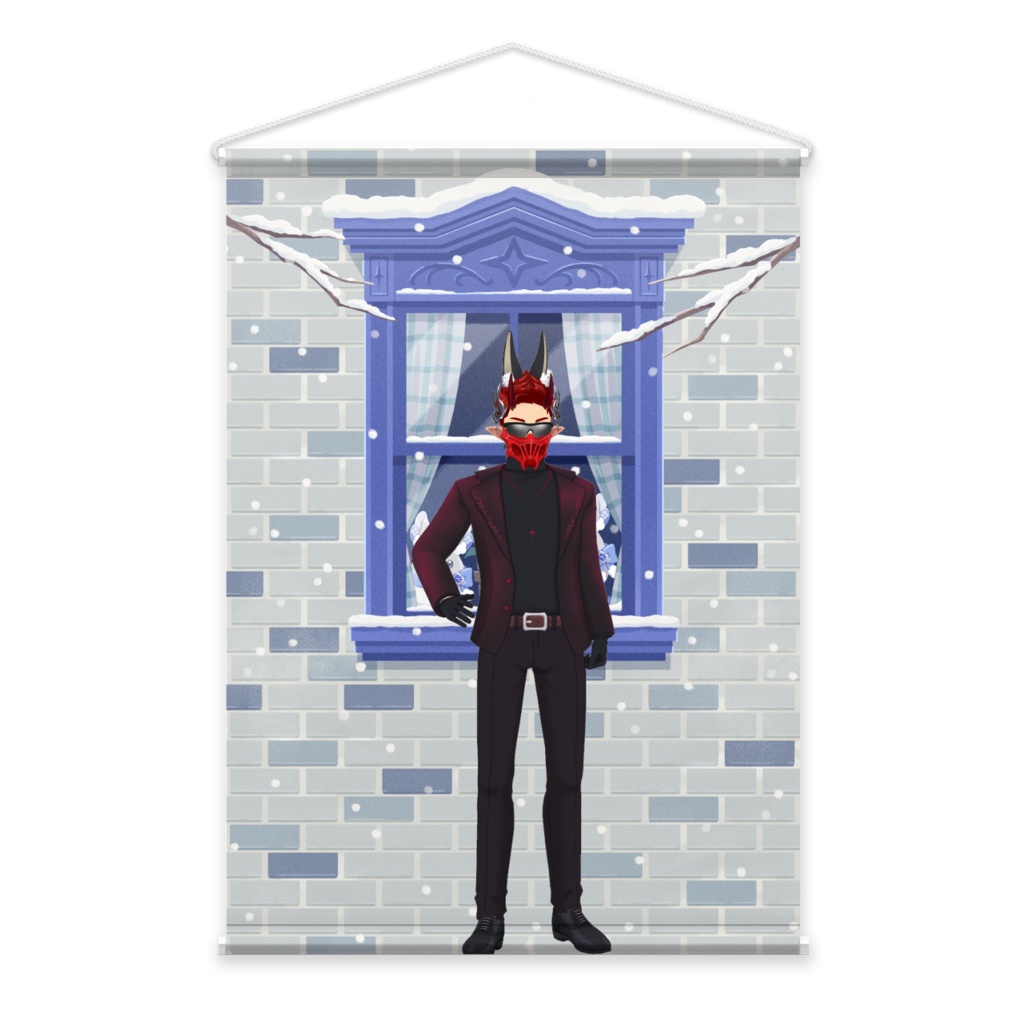 【魔界王様】12月冬コーデ-タペストリー-G1007