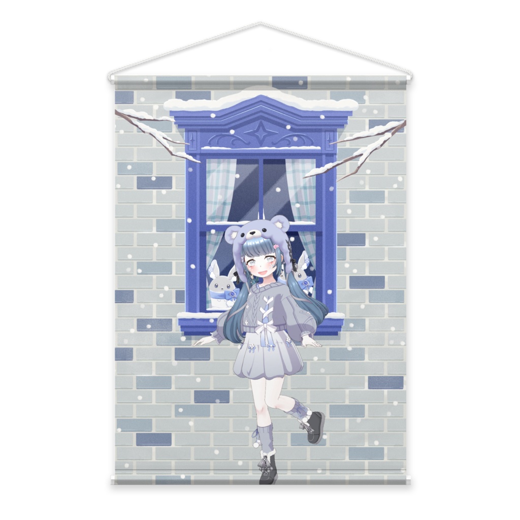 【麗羅(ｳﾗﾝ)】12月冬コーデ-タペストリー-G1080