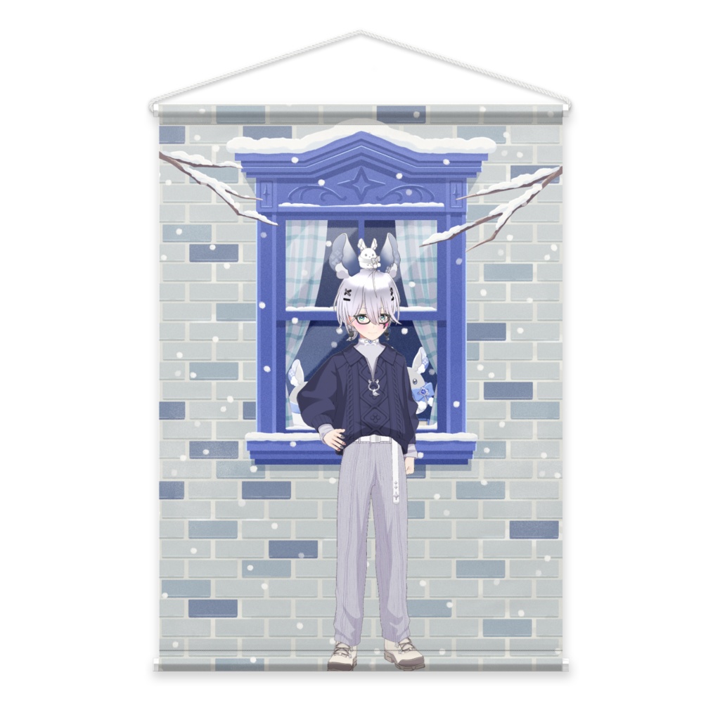 【黒馬零児】12月冬コーデ-タペストリー-G0718