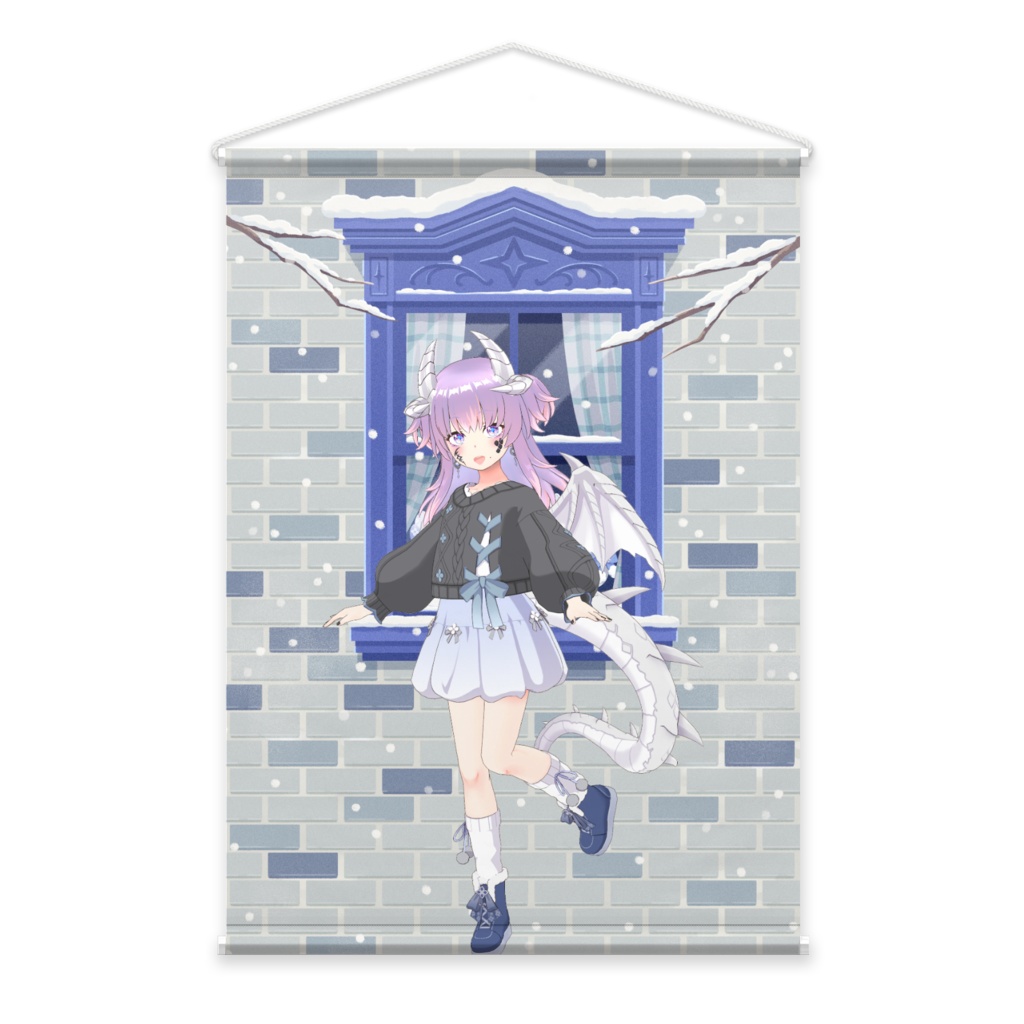 【龍崎アヤナ】12月冬コーデ-タペストリー-G1072