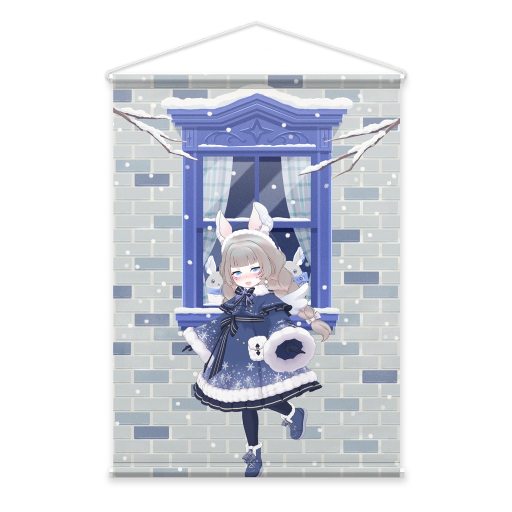 【ｻｻｷ】12月冬コーデ-タペストリー-G0204