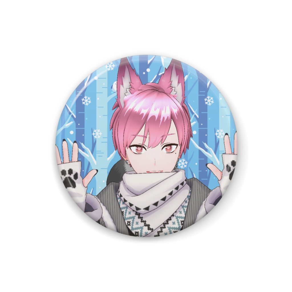 【MAKI】12月冬コーデ-缶バッジ-G0045