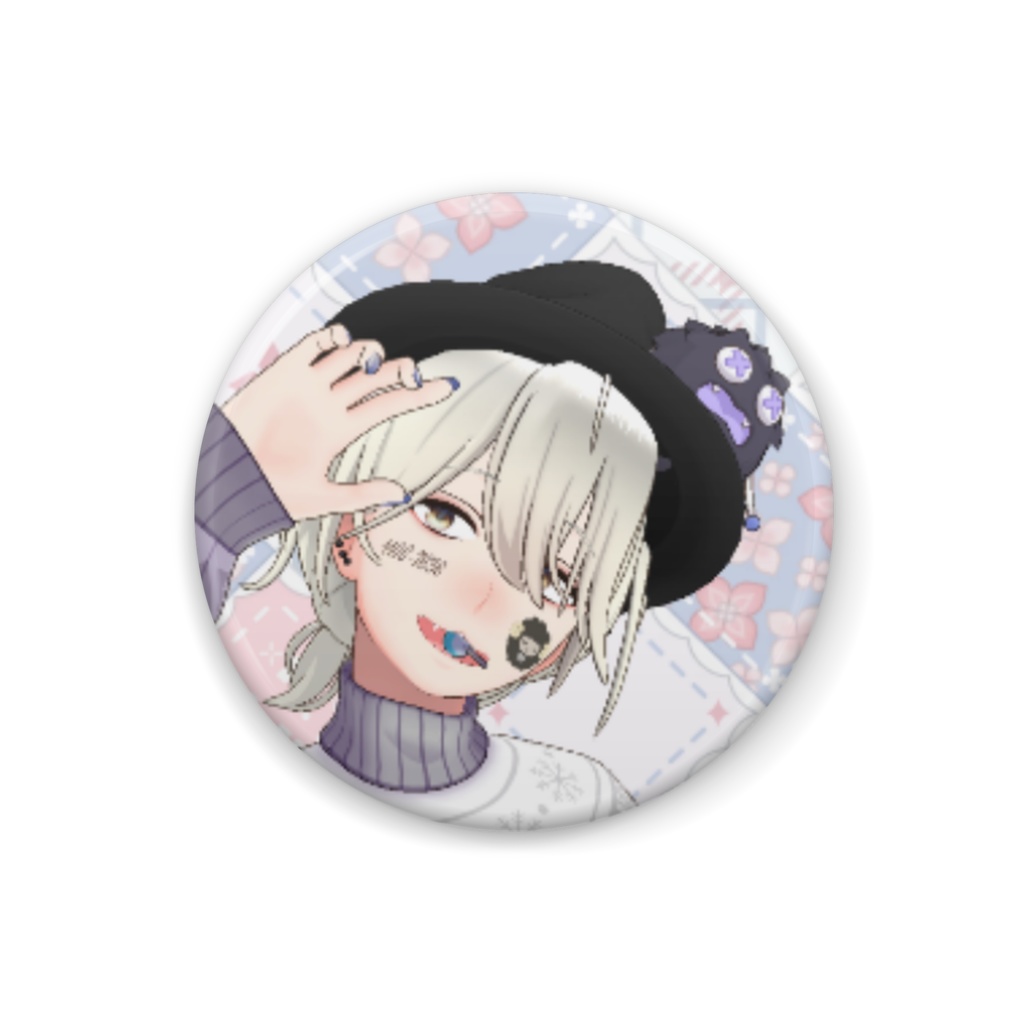 【moss（もす）】12月冬コーデ-缶バッジ-G0048