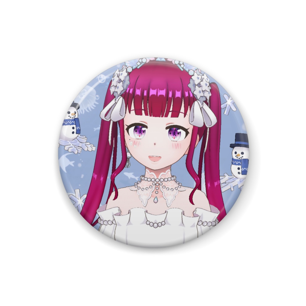 【かな】12月冬コーデ-缶バッジ-G0146