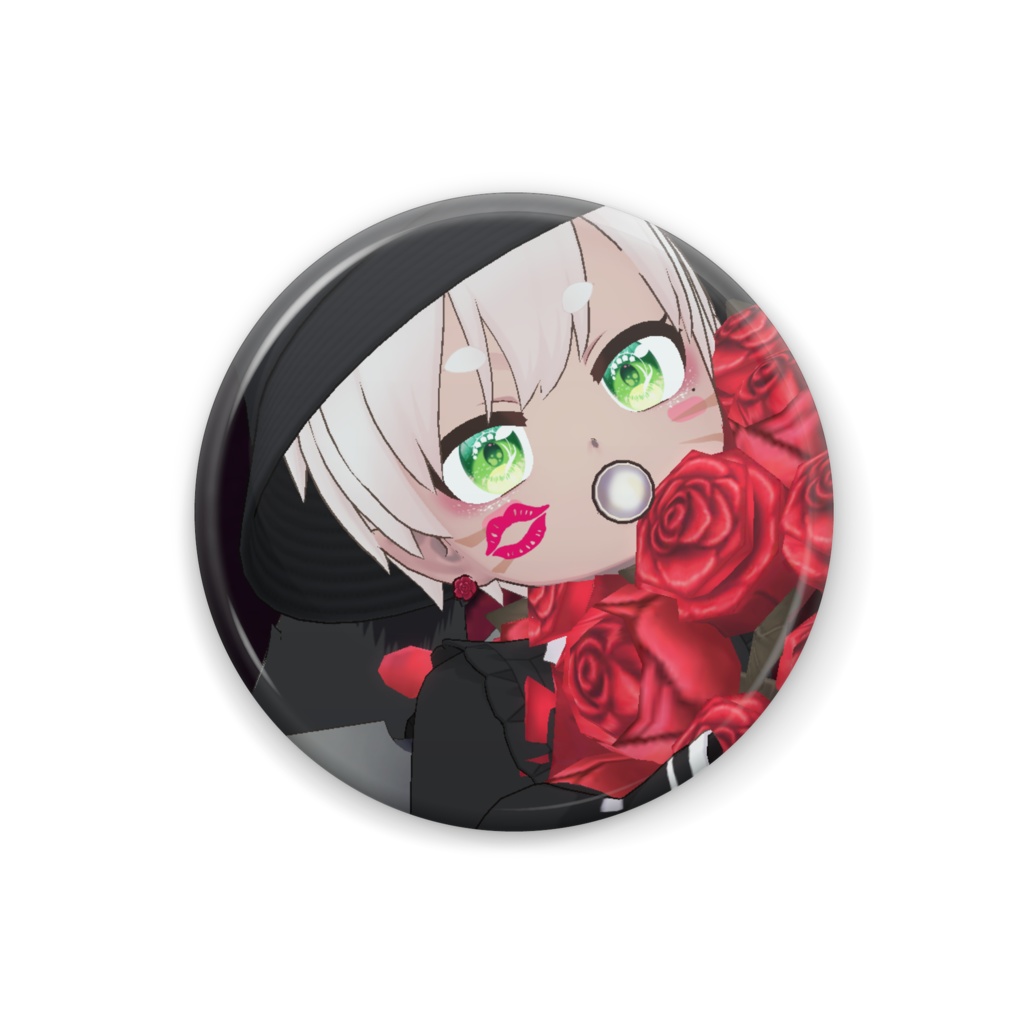 【くずこ】12月冬コーデ-缶バッジ-G0172