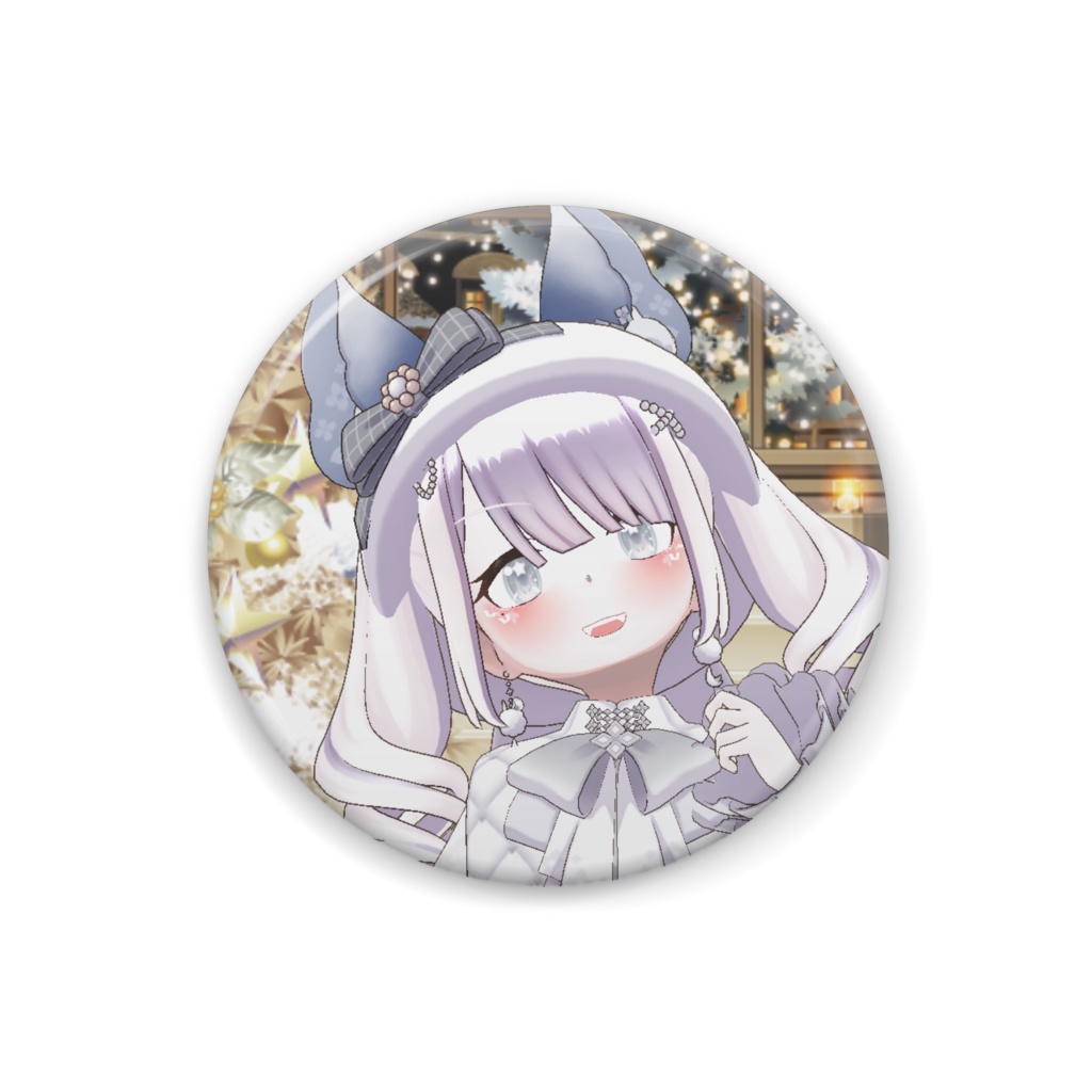 【ぴきちゃん】12月冬コーデ-缶バッジ-G0382