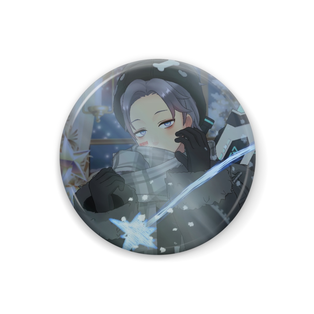 【みなつき】12月冬コーデ-缶バッジ-G0457