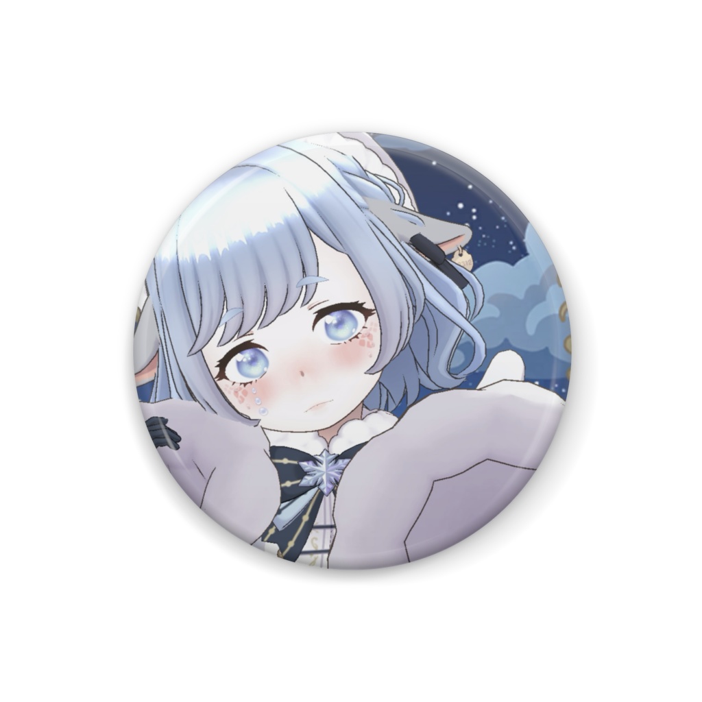 【もこな。】12月冬コーデ-缶バッジ-G0482