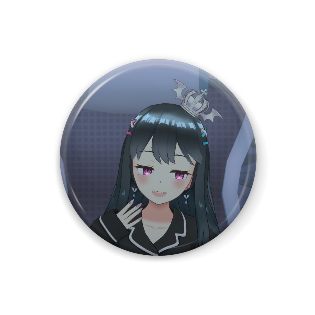 【らすちゃ】12月冬コーデ-缶バッジ-G0528
