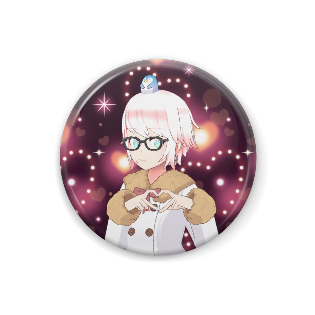 【クリームGAME】12月冬コーデ-缶バッジ-G0175