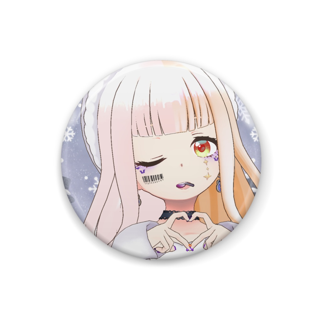 【來紫 水晶】12月冬コーデ-缶バッジ-G1092