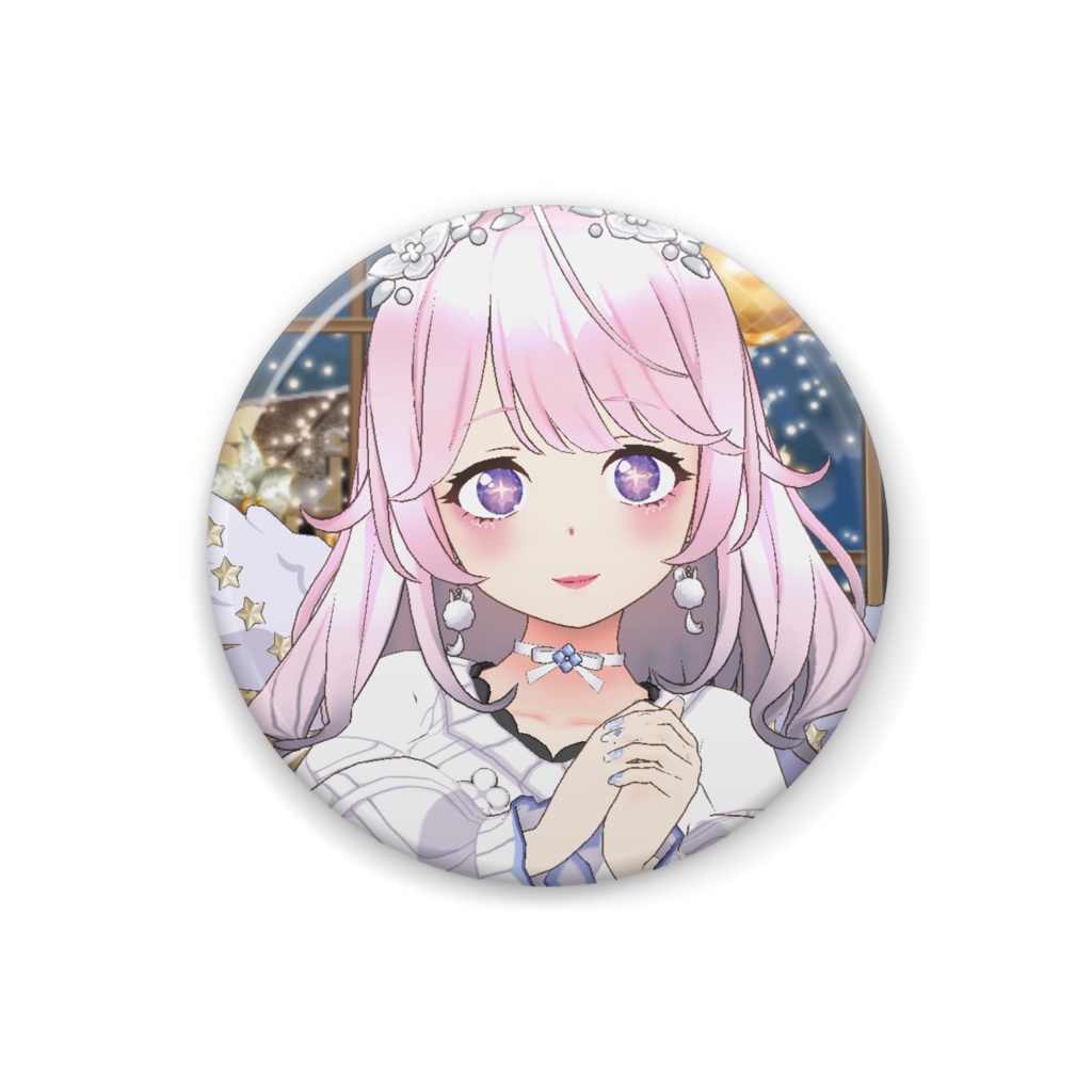 【優月 らら】12月冬コーデ-缶バッジ-G1049