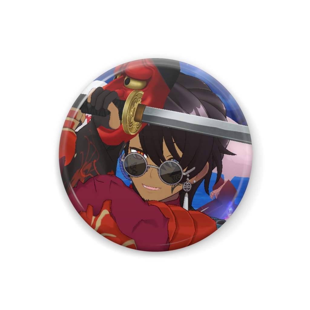 【六月一日弥人】12月冬コーデ-缶バッジ-G1088