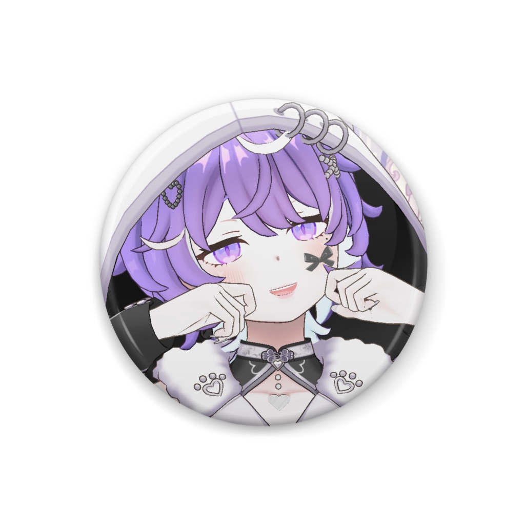 【夜月寝夢】12月冬コーデ-缶バッジ-G1033