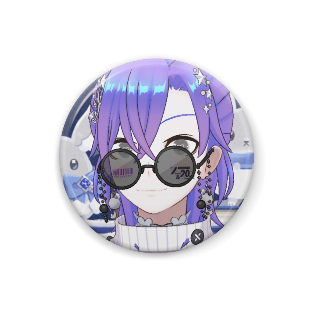 【夜空星七】12月冬コーデ-缶バッジ-G1030