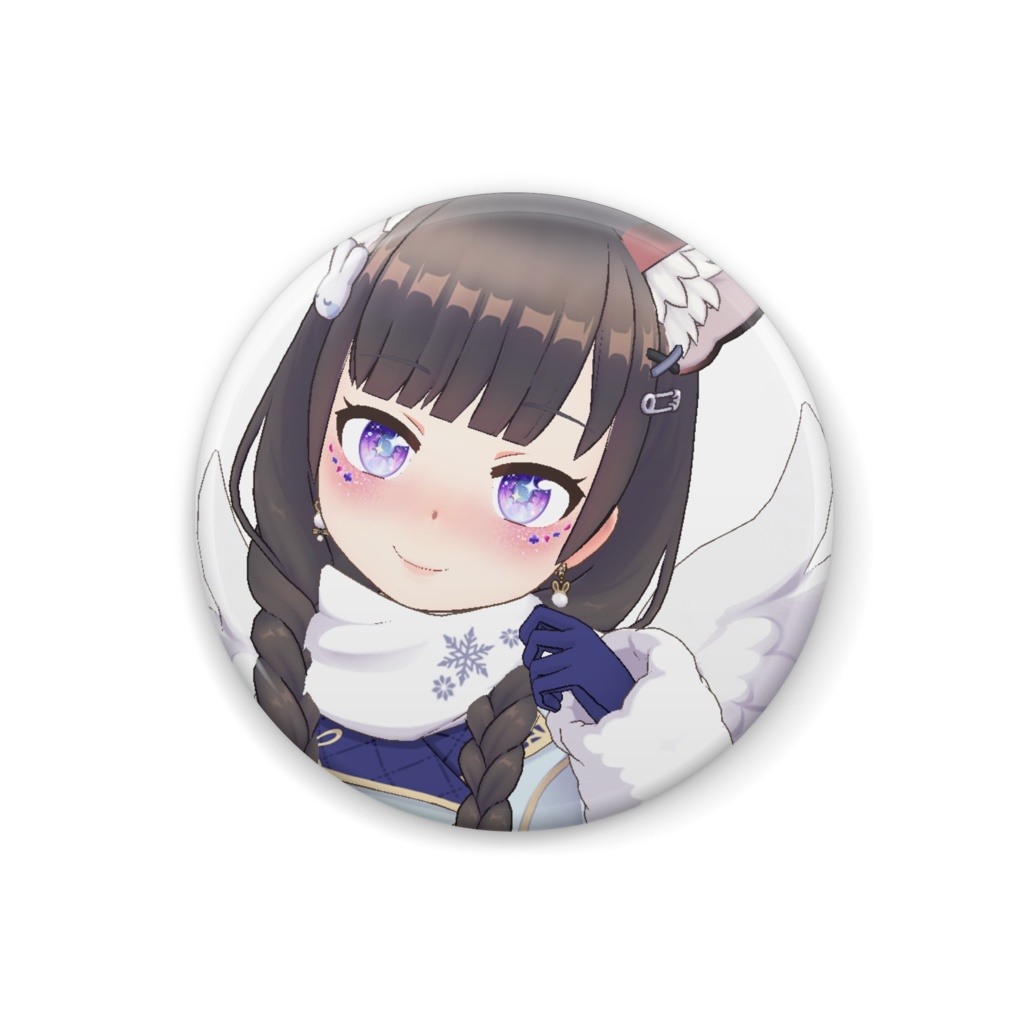 【夢宮むう】12月冬コーデ-缶バッジ-G1014