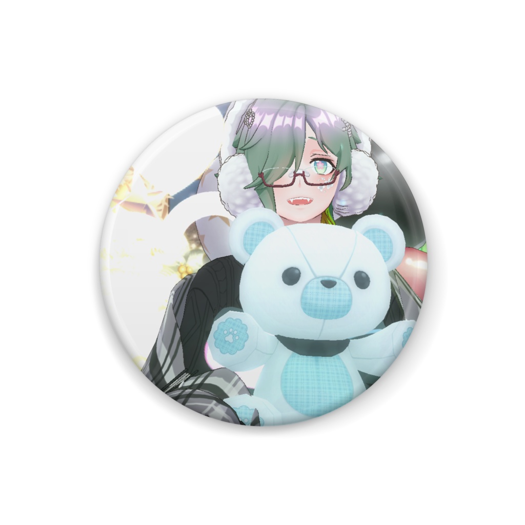 【夢甘音たくま】12月冬コーデ-缶バッジ-G1013