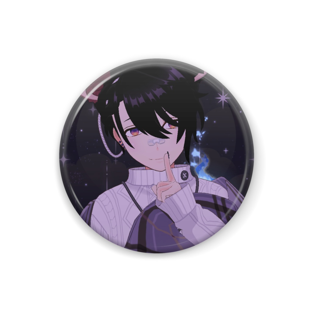 【夢虹】12月冬コーデ-缶バッジ-G1018