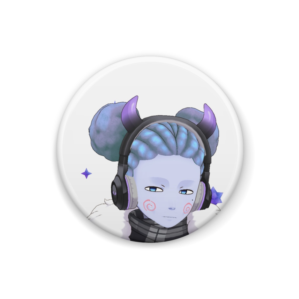 【夢見光(てる)】12月冬コーデ-缶バッジ-G1016