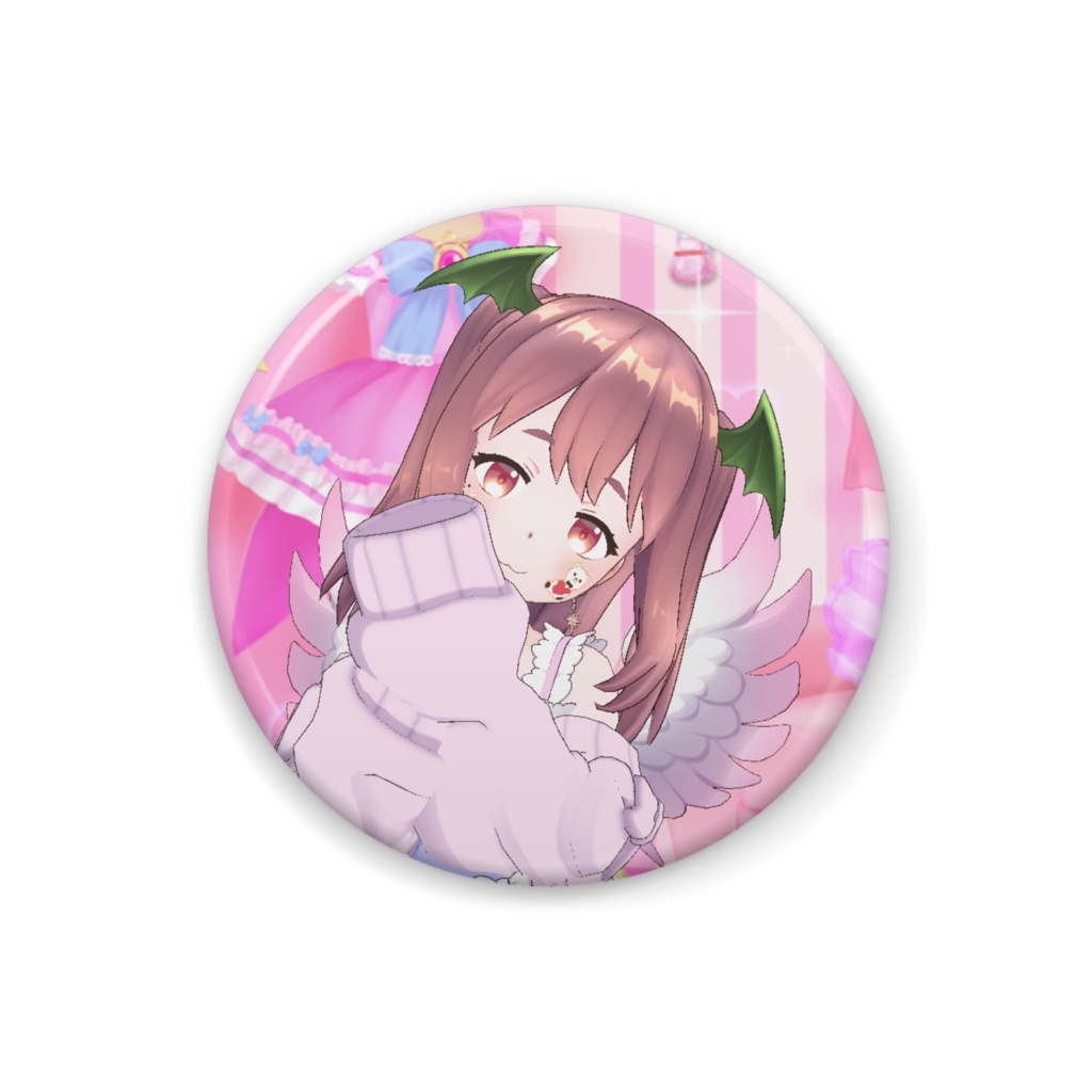 【妖怪蓮見】12月冬コーデ-缶バッジ-G1060