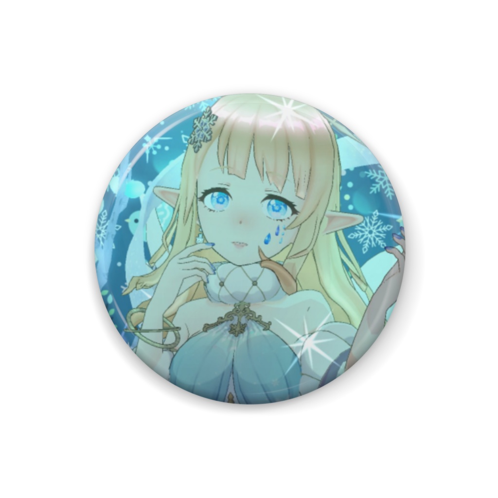 【姫星アリア】12月冬コーデ-缶バッジ-G0974