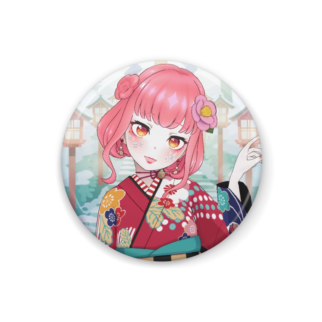 【彩】12月冬コーデ-缶バッジ-G0727