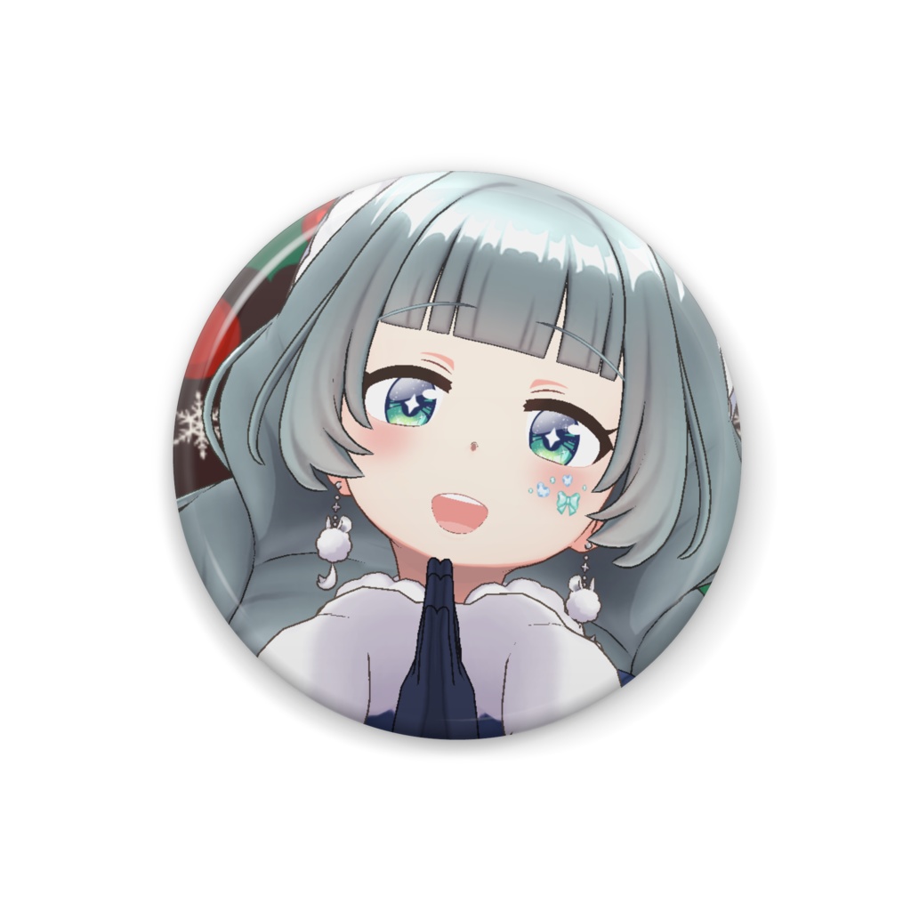 【春巻き 古米】12月冬コーデ-缶バッジ-G0782