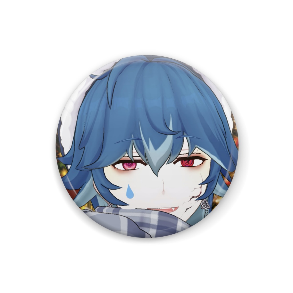 【朧気あどら】12月冬コーデ-缶バッジ-G1097