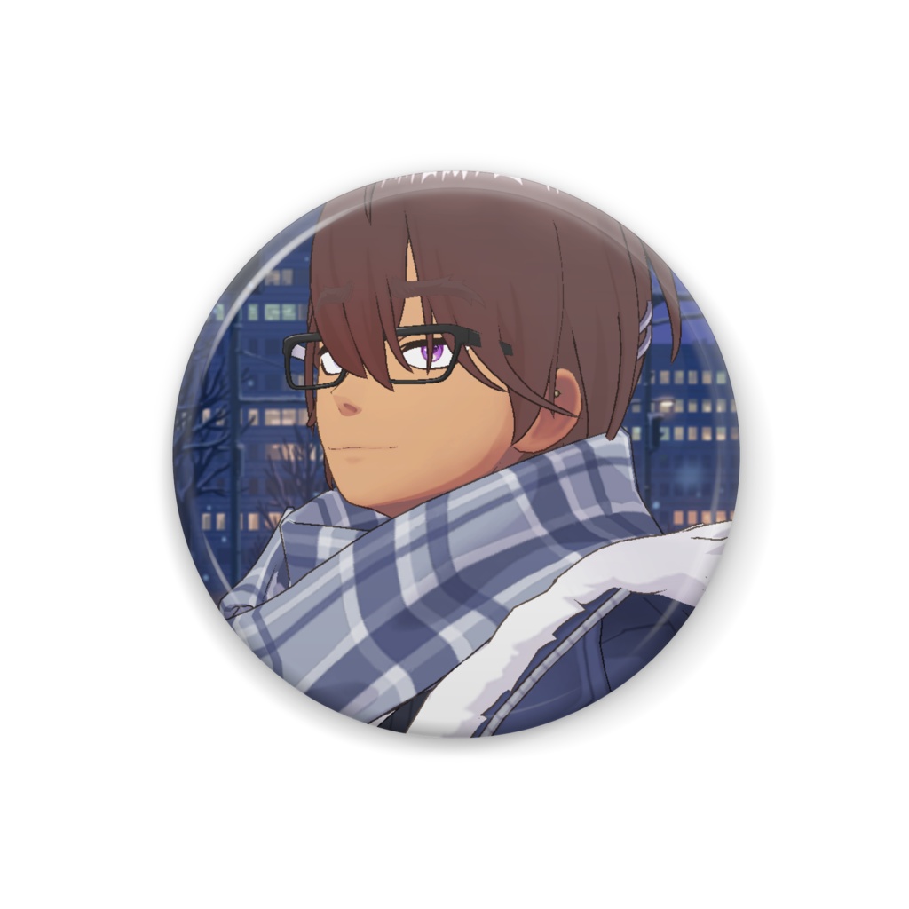 【松浦陽春】12月冬コーデ-缶バッジ-G0796