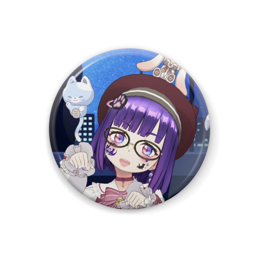 【桜猫狐獅羊唯mei】12月冬コーデ-缶バッジ-G0737