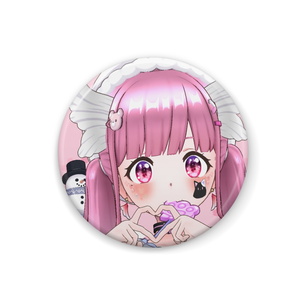 【桜音楓花】12月冬コーデ-缶バッジ-G0731
