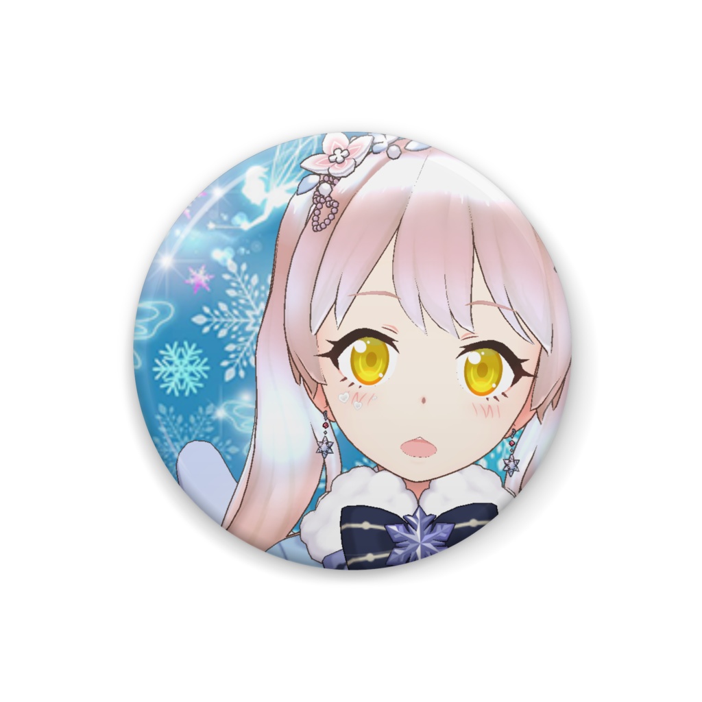 【流冬 りふゆ】12月冬コーデ-缶バッジ-G1071