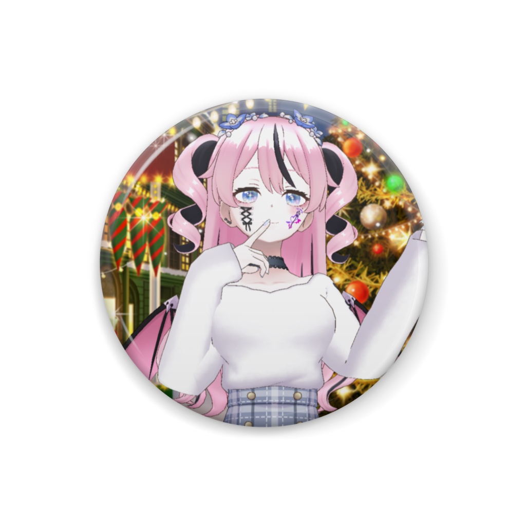 【涼海なも】12月冬コーデ-缶バッジ-G1074