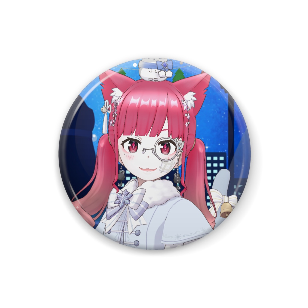 【燐ちろたそ】12月冬コーデ-缶バッジ-G1077