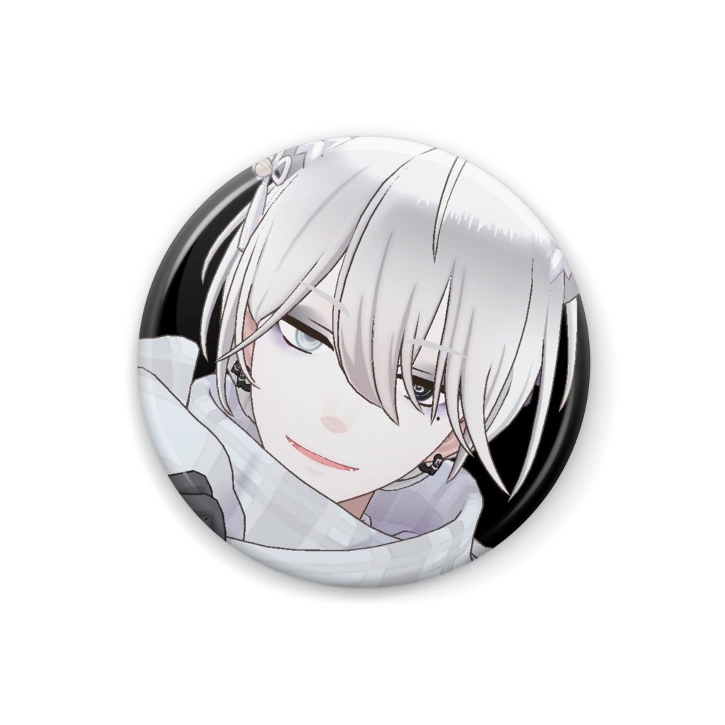 【白夜 透】12月冬コーデ-缶バッジ-G0955